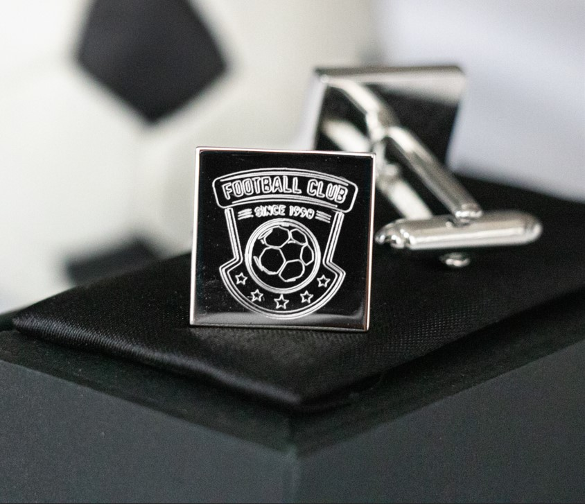 Gemelos con el logotipo de tu club de fútbol