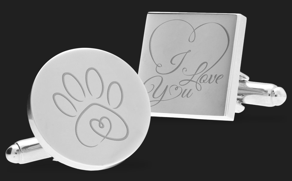 Gemelos personalizados como regalo de amor