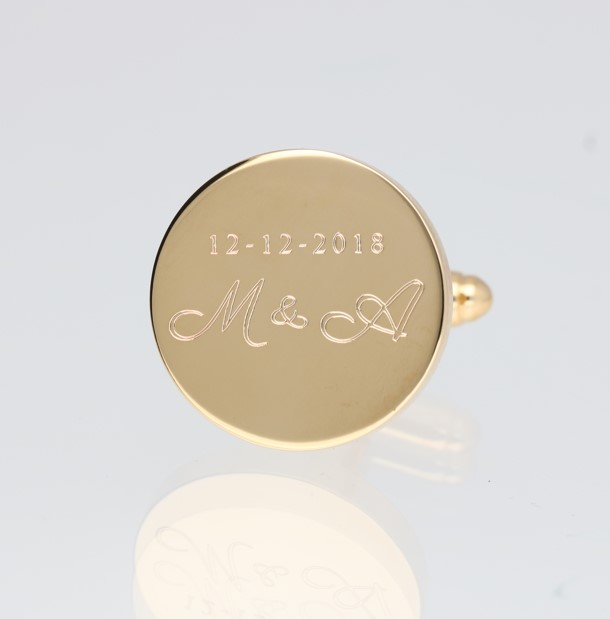 Gemelos personalizados como regalo de amor