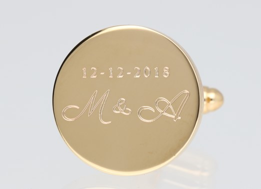 gemelos personalizados para una boda
