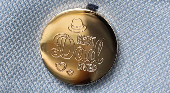 Gemelo de oro personalizado